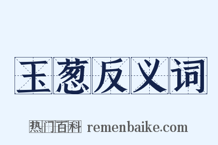玉葱反义词是什么意思的图片
